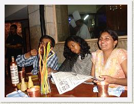 DSC06476 * Dinner with Team at Samarkand. (Check out those breadsticks!)
Binoy, Neethu, and Shweta * 3072 x 2304 * (3.06MB)